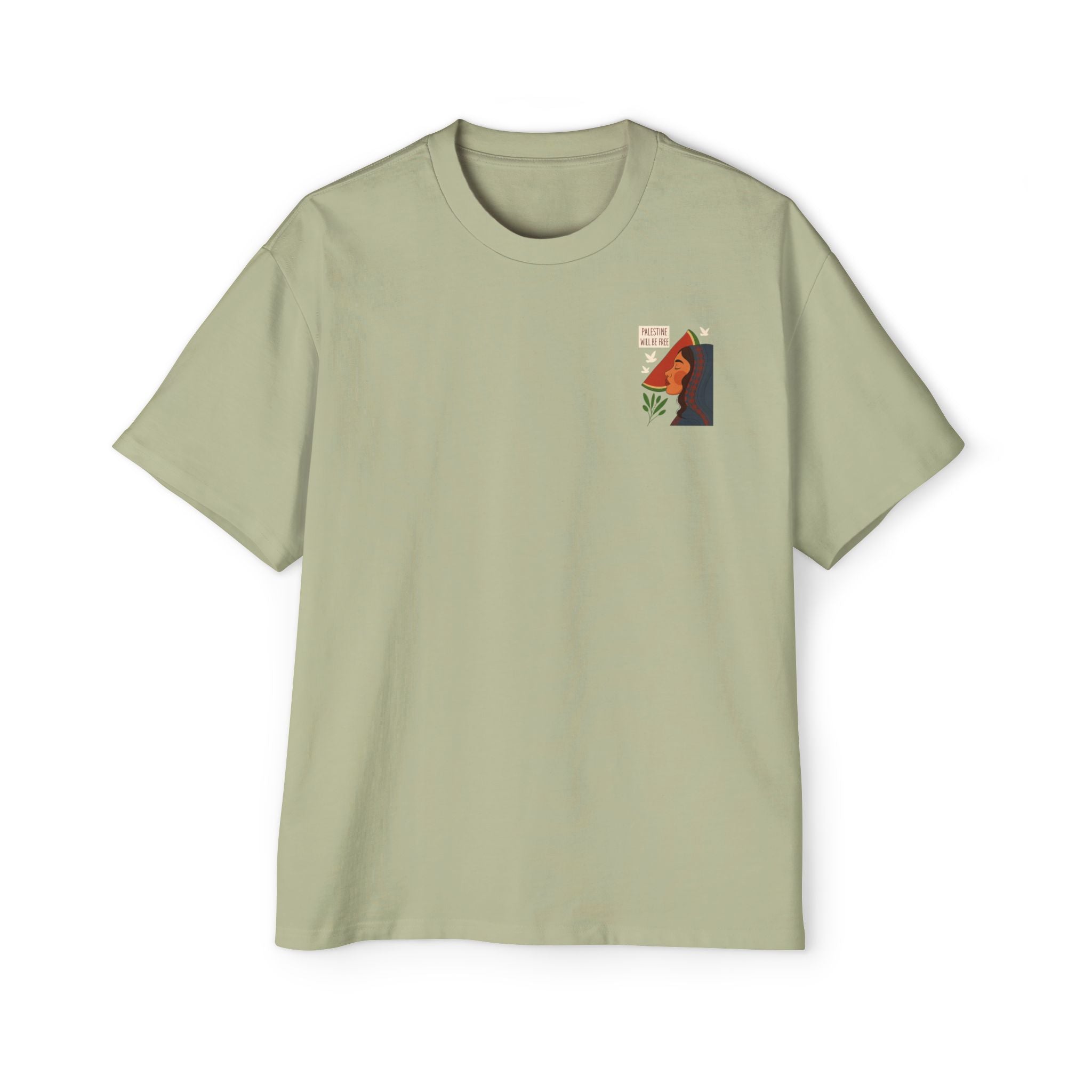 Palestine Will Be Free Tee — Women's Profile Watermelon Graphic T-Shirt