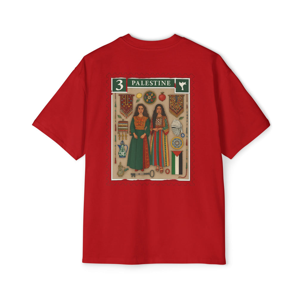 Palestine Stamp Graphic Tee — Vintage Postage Back Print