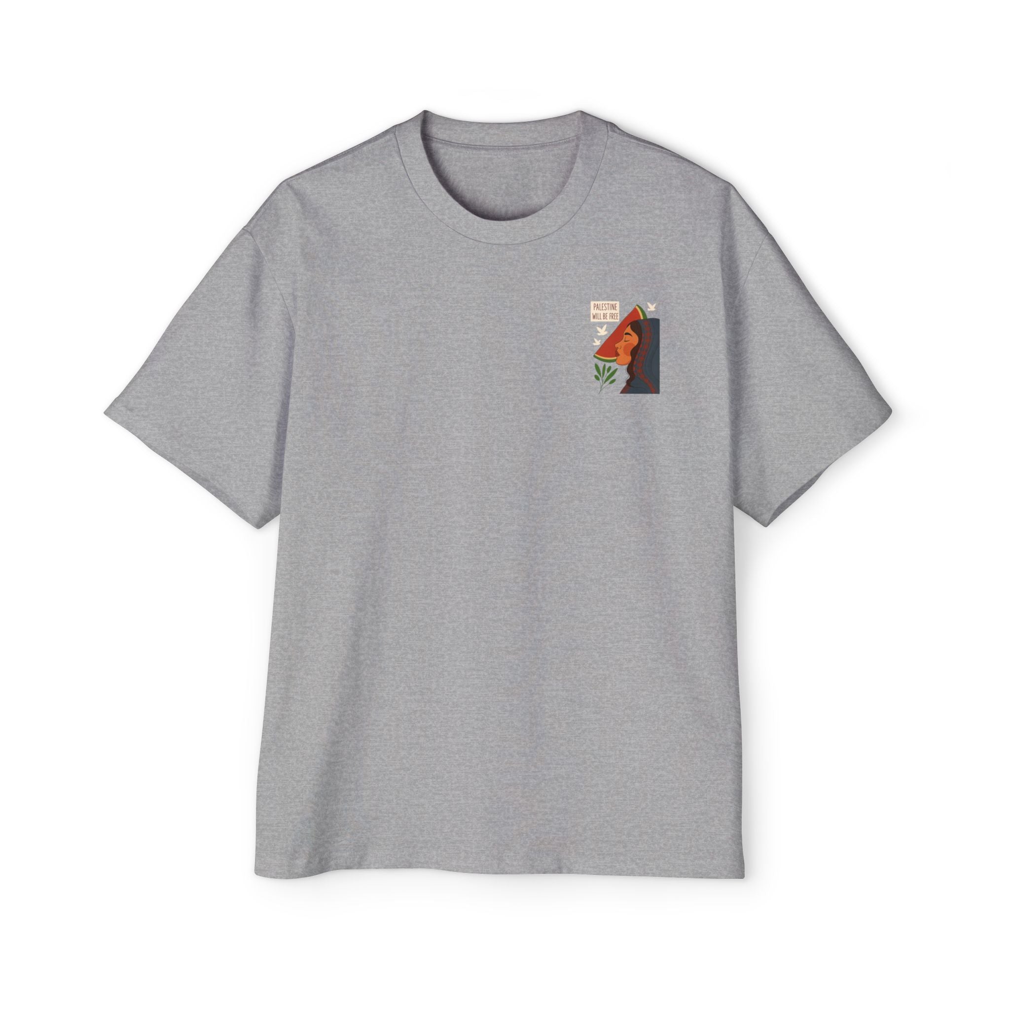 Palestine Will Be Free Tee — Women's Profile Watermelon Graphic T-Shirt