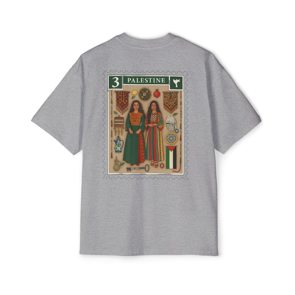 Palestine Stamp Graphic Tee — Vintage Postage Back Print