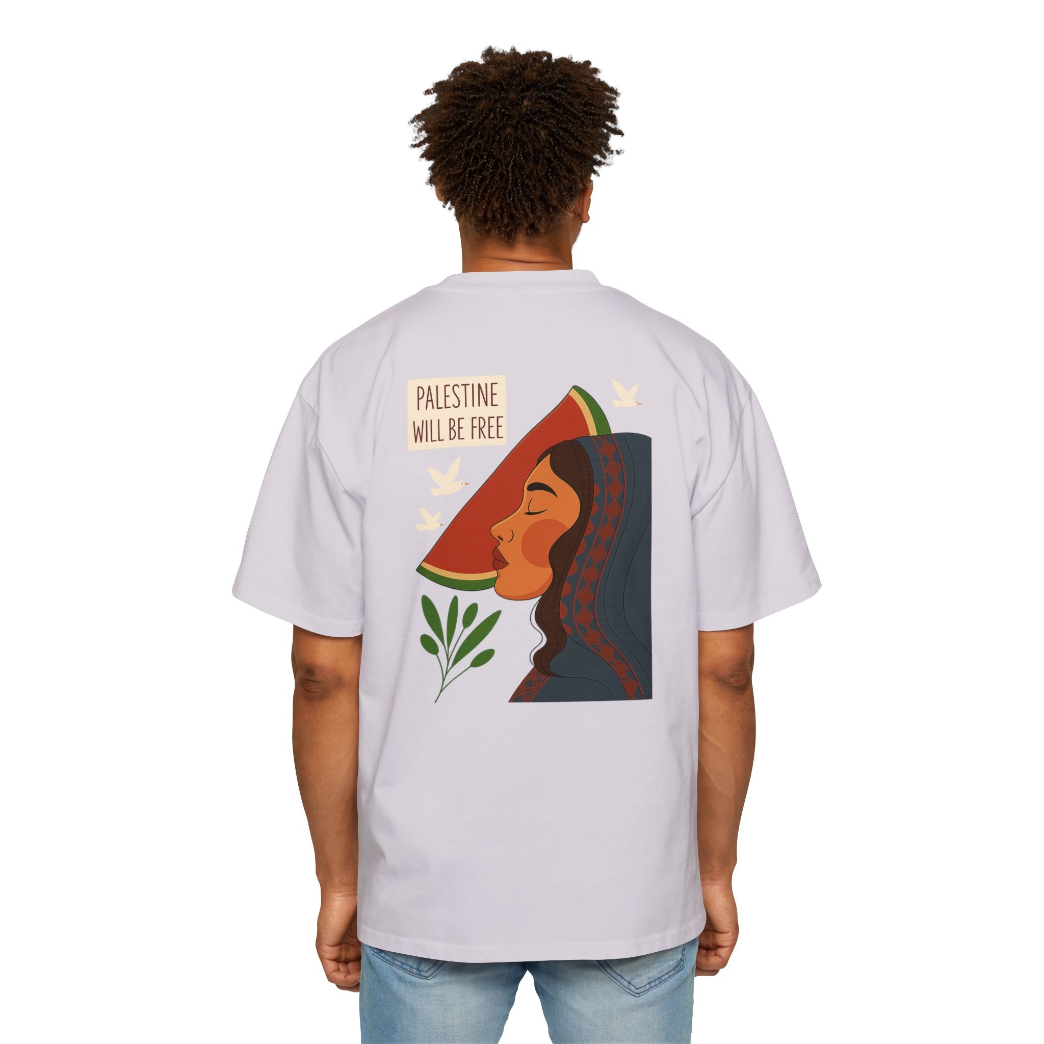 Palestine Will Be Free Tee — Women's Profile Watermelon Graphic T-Shirt