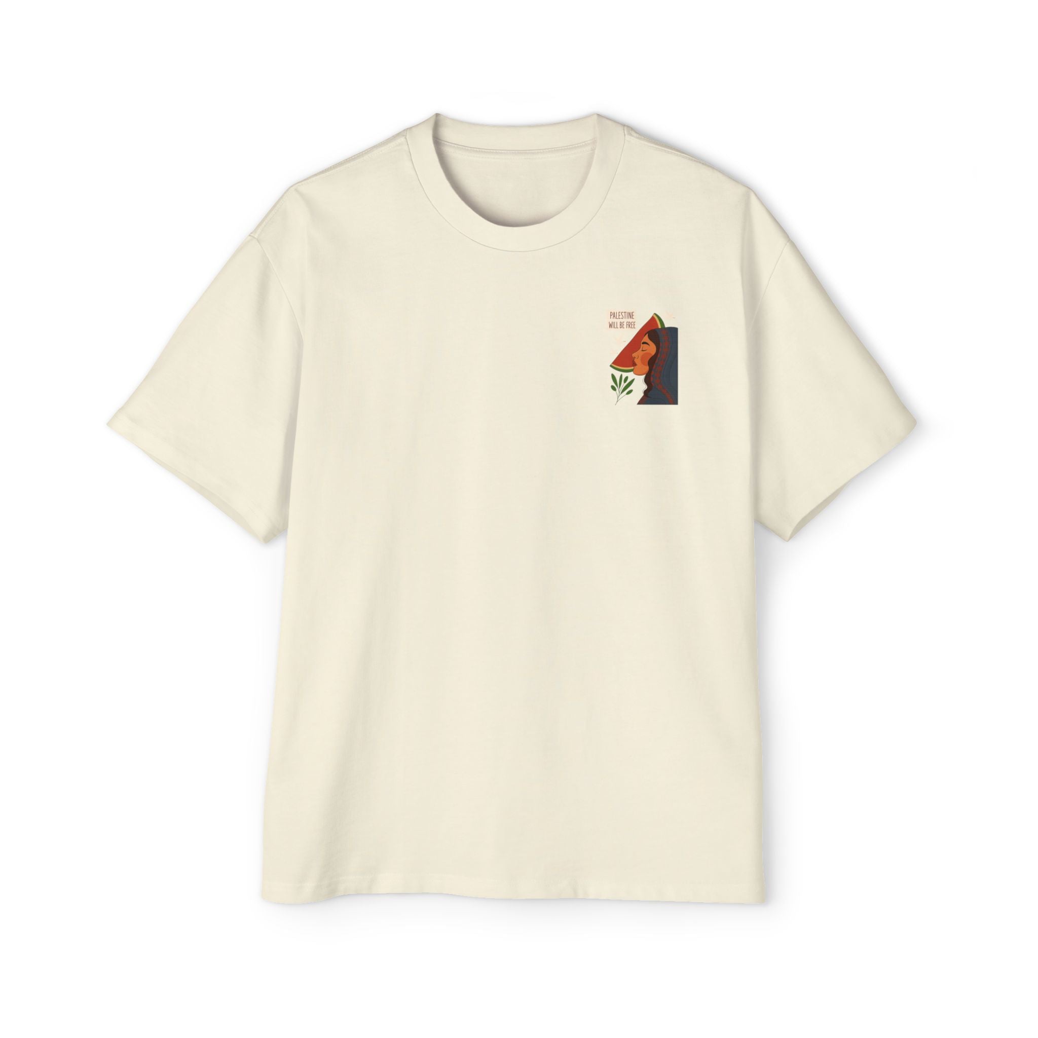 Palestine Will Be Free Tee — Women's Profile Watermelon Graphic T-Shirt