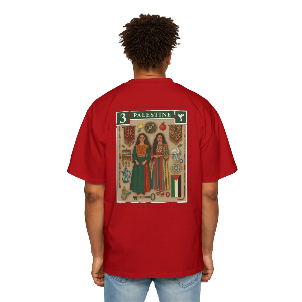 Palestine Stamp Graphic Tee — Vintage Postage Back Print