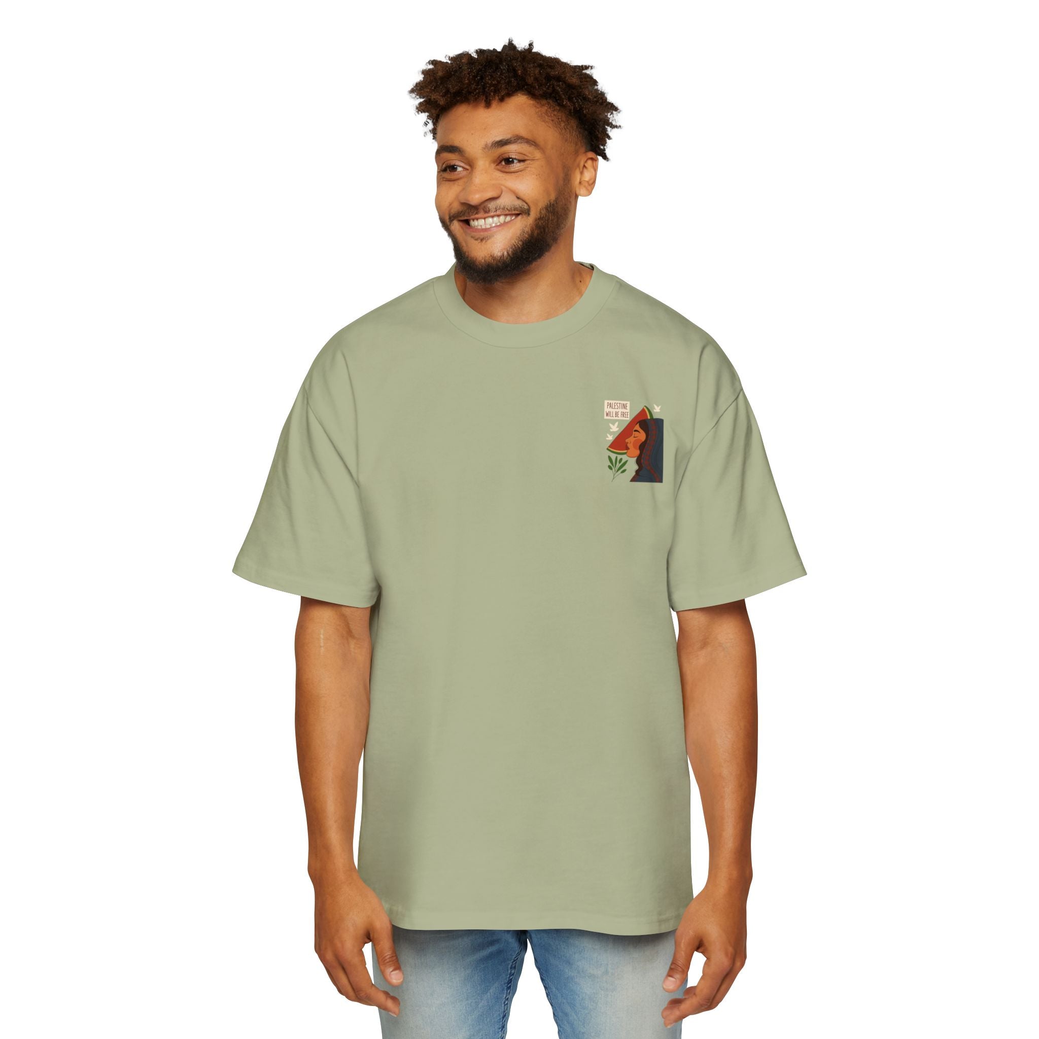 Palestine Will Be Free Tee — Women's Profile Watermelon Graphic T-Shirt