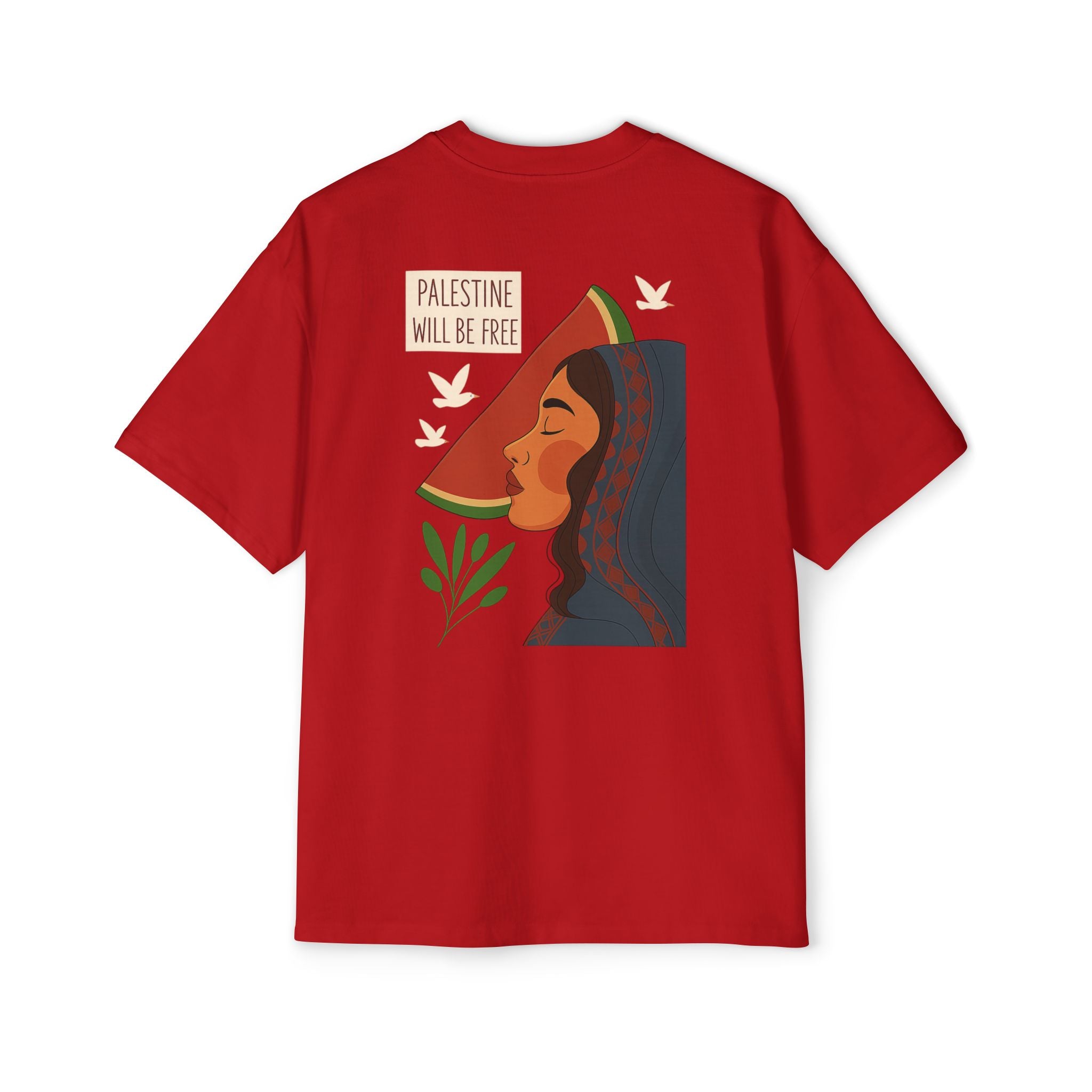 Palestine Will Be Free Tee — Women's Profile Watermelon Graphic T-Shirt